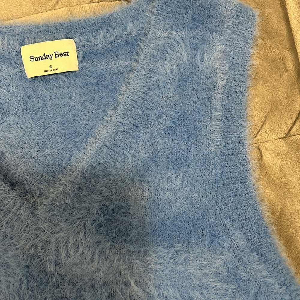 Sunday Best aritzia blue vest size S - Picture 3 of 3